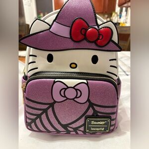 Loungefly Purple and White Hello Kitty Backpack